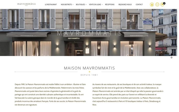 Screenshot of mavrommatis.com