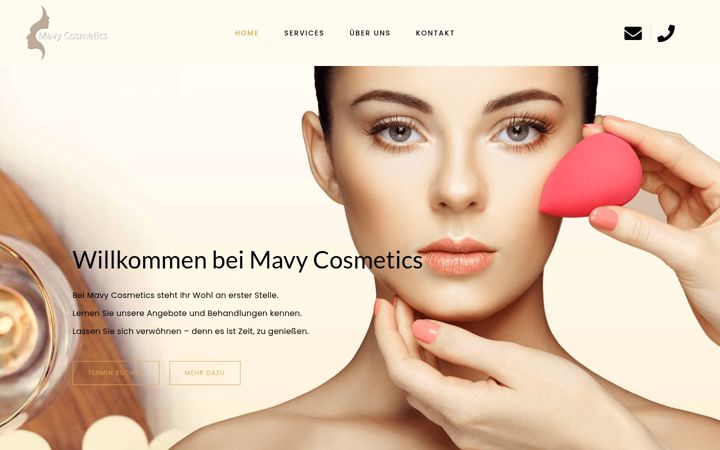 Screenshot of mavy-cosmetics.de