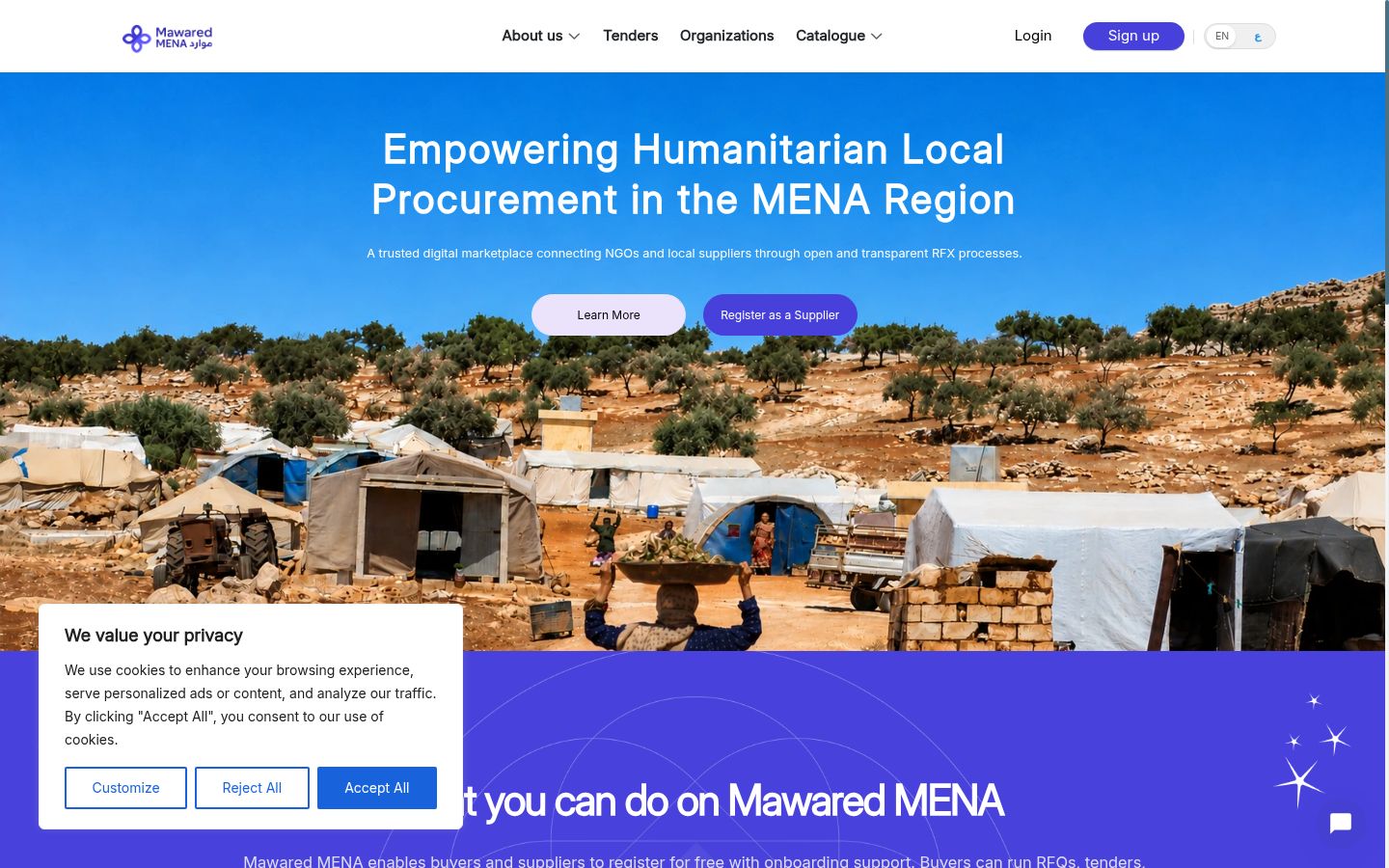 Screenshot tal-banner tal-kunsens muri qabel kwalunkwe interazzjoni