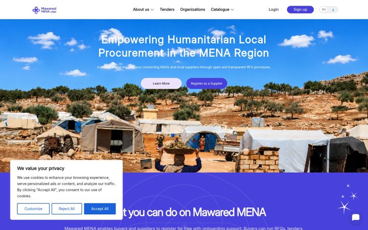 Screenshot of mawaredmena.com