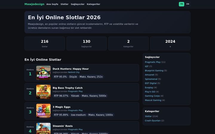 Screenshot of mawjodesign.com