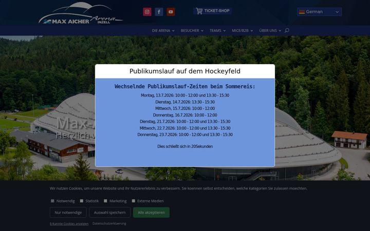 Ekrano kopija max-aicher-arena.de