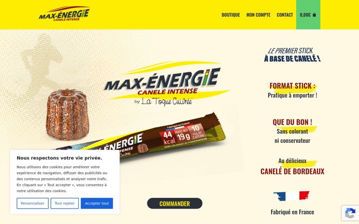 Screenshot of max-energie.com