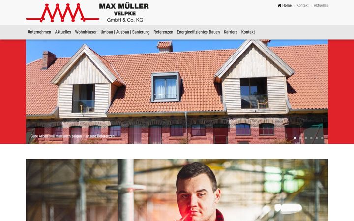 Screenshot of max-mueller-velpke.de
