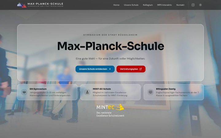 Screenshot of max-planck-schule.de