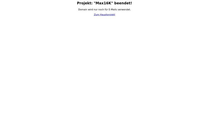 Screenshot of max16k.de