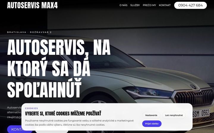 Screenshot of max4.sk
