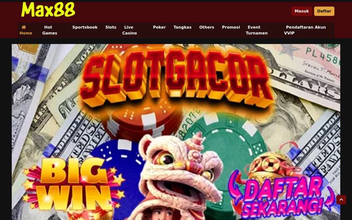 Screenshot of max88slot.com