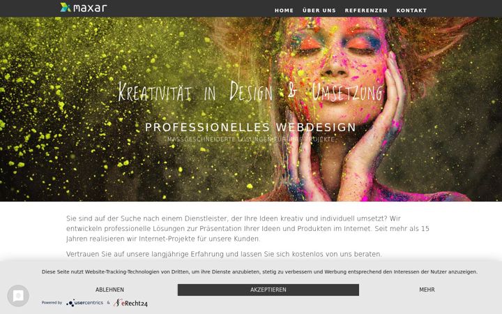Screenshot of maxar.de