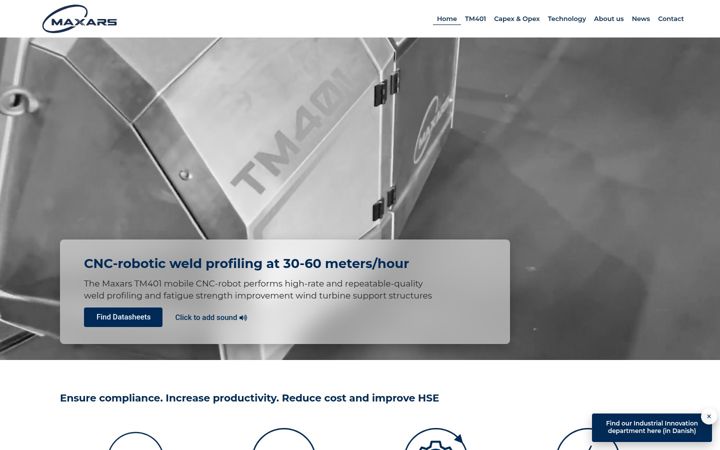 Captura de ecrã de maxars.com