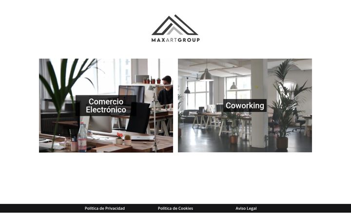 Screenshot of maxartgroup.com