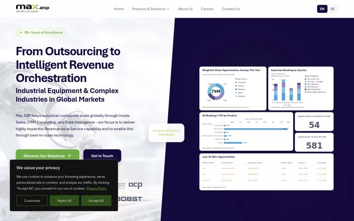 Screenshot of maxasp.com