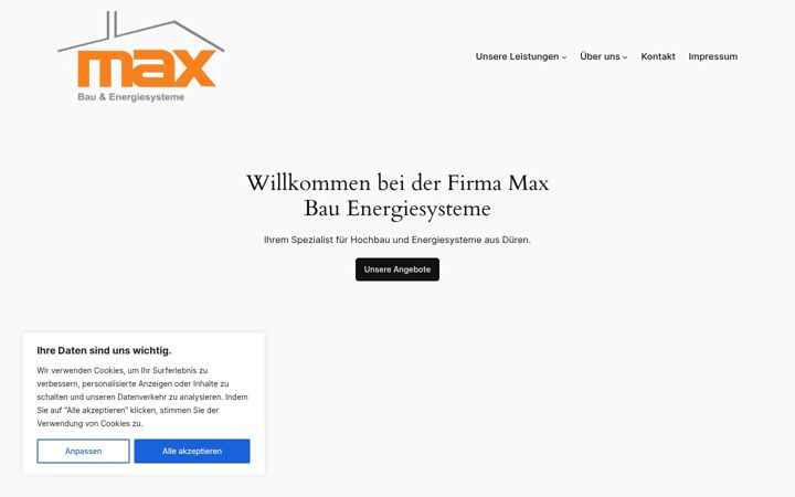 Screenshot of maxbau-energie.de