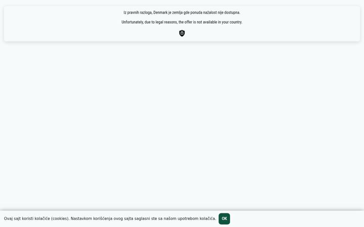 Screenshot of maxbet.ba
