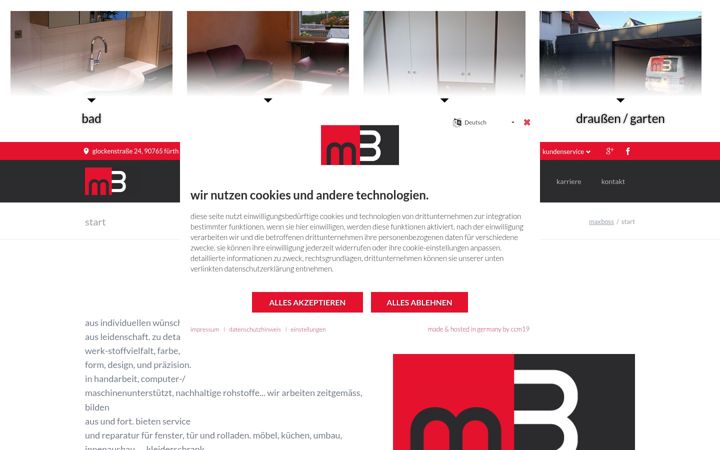 Screenshot of maxboss.de