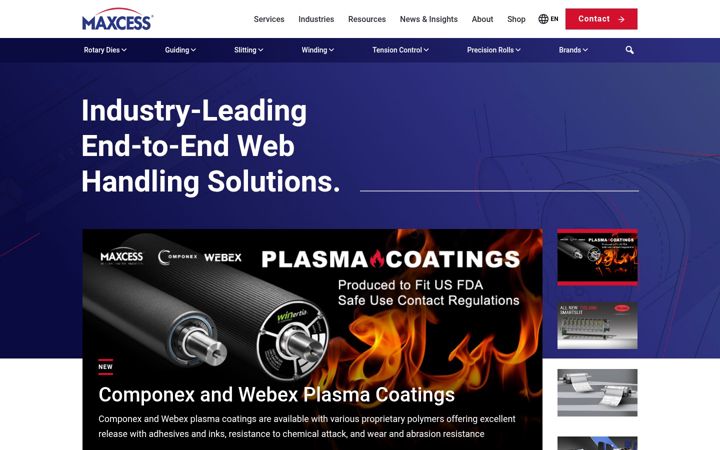 Screenshot of maxcessintl.com
