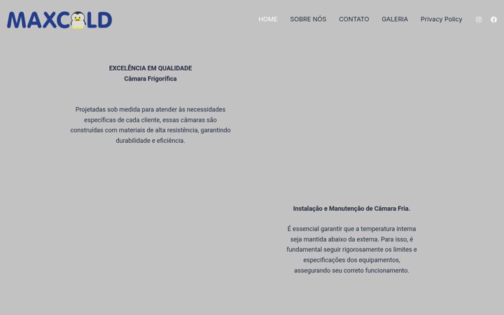 Screenshot of maxcold.com.br