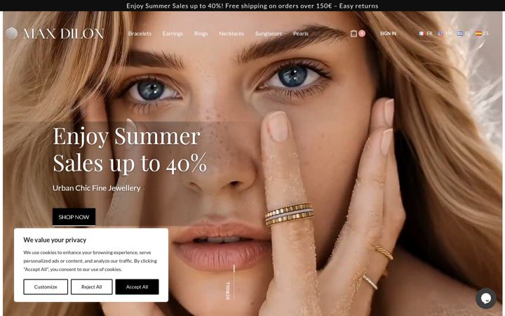Screenshot of maxdilon.com