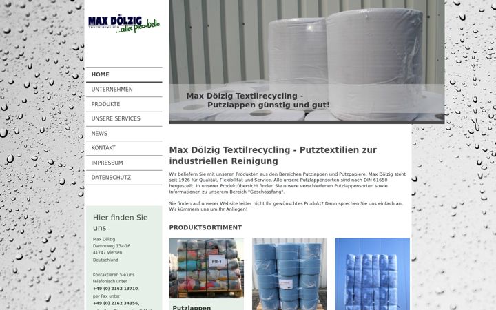 Screenshot of maxdoelzig-putzlappen.de