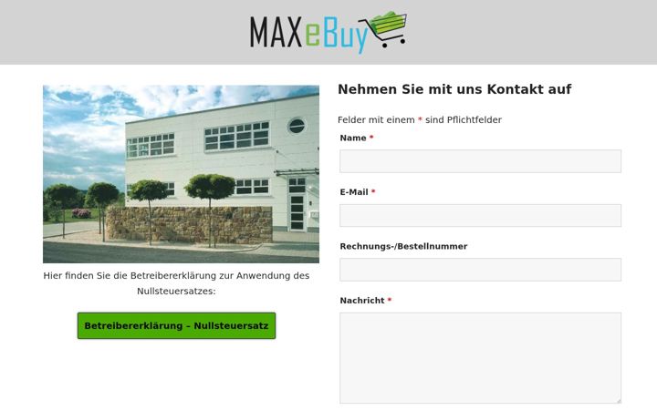 Screenshot of maxebuy.de