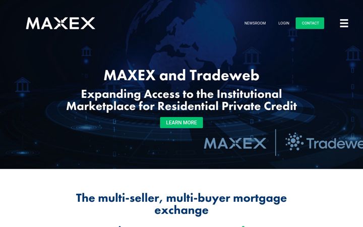 Screenshot of maxex.com