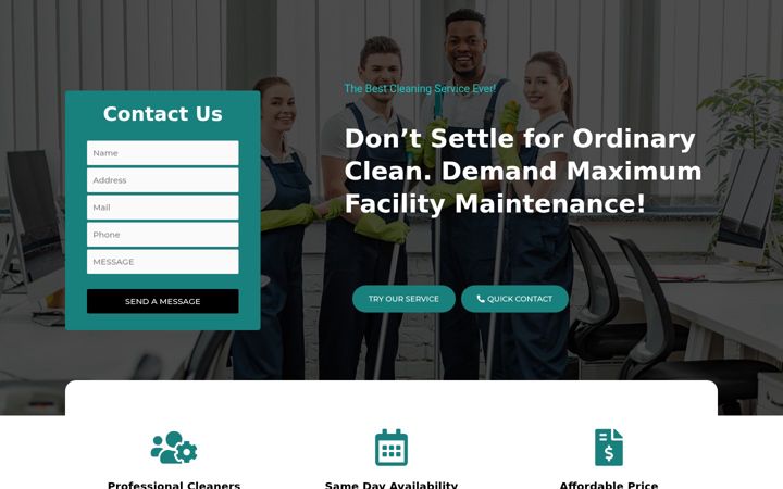 Screenshot of maxfacilitymaintenance.com
