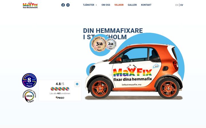 Screenshot of maxfix.nu