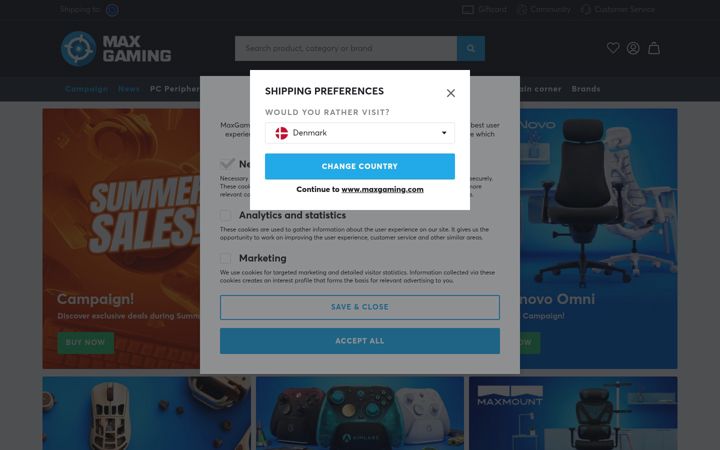Skærmbillede af maxgaming.com