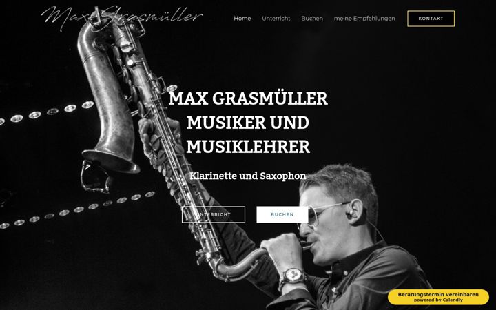Captura de ecrã de maxgrasmueller.de