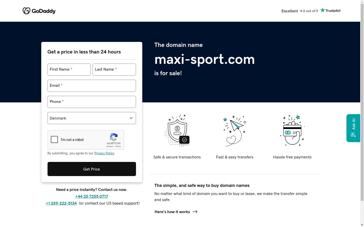 Screenshot of maxi-sport.com