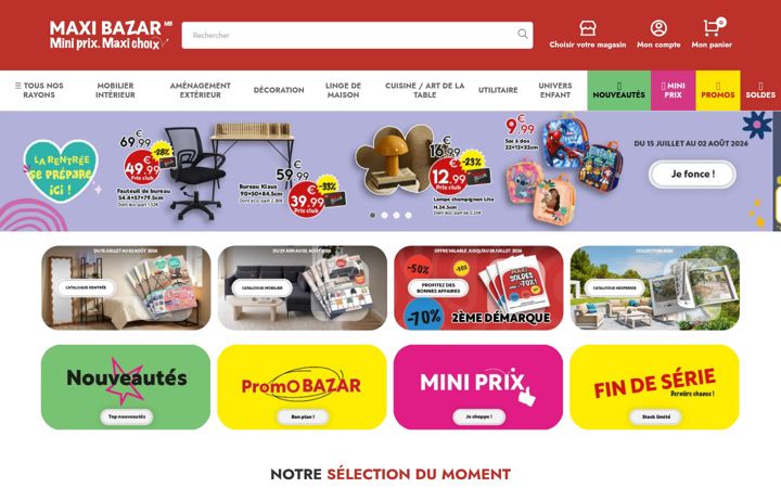 Screenshot of maxibazar.fr