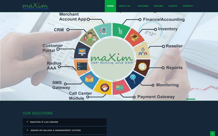 Screenshot of maxim-billing.com