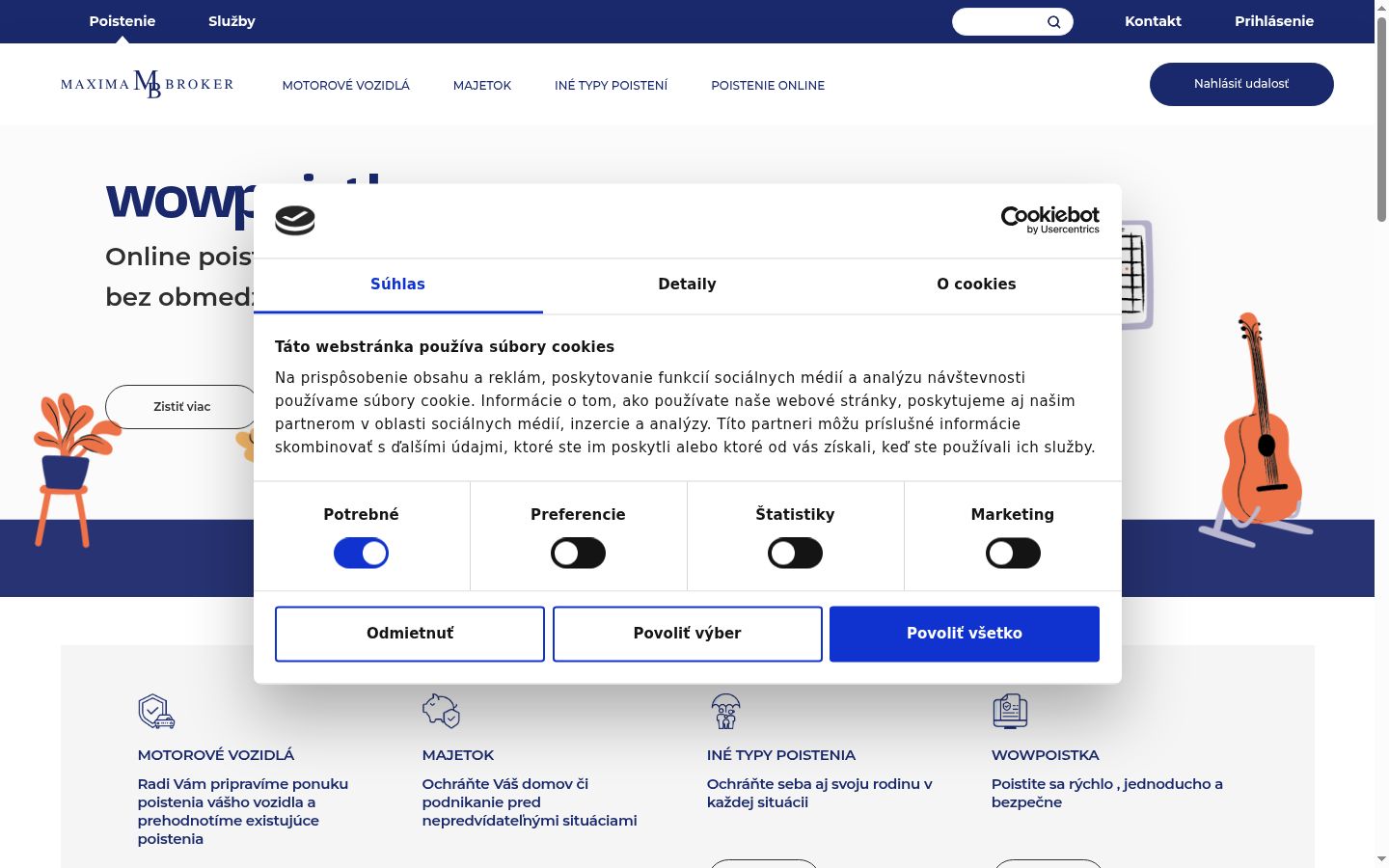 Zrzut ekranu banera zgody wyświetlanego przed jakąkolwiek interakcją