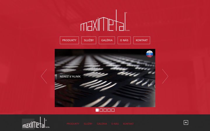 Screenshot of maximetal.sk