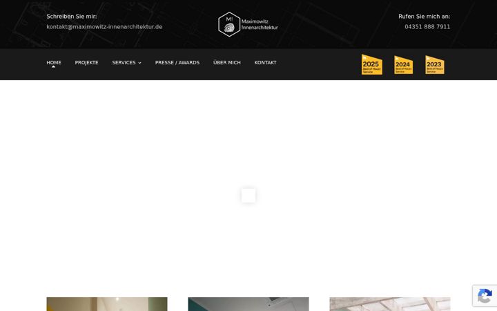 Screenshot di maximowitz-innenarchitektur.de