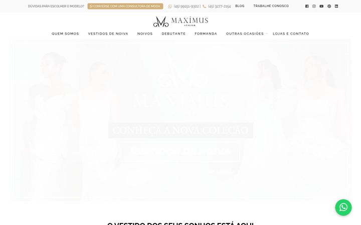 Screenshot of maximusatelier.com.br