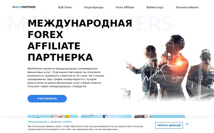 Screenshot of maxipartners.com