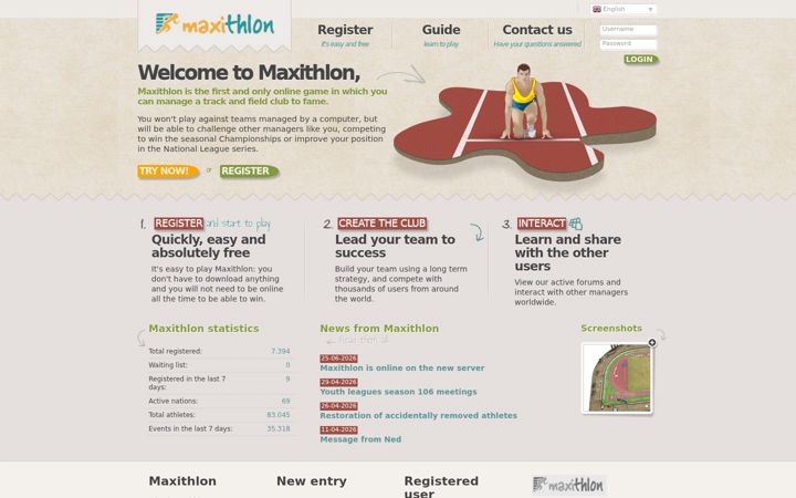 Screenshot of maxithlon.com