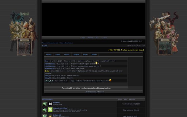 Snímek obrazovky maxko-forum.info