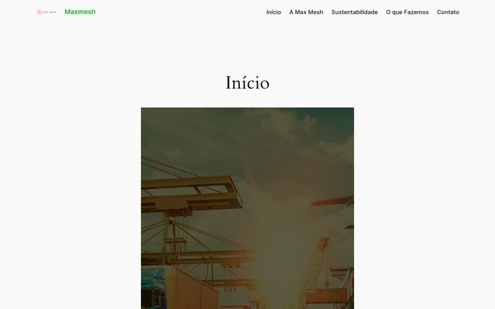 Screenshot of maxmesh.com.br