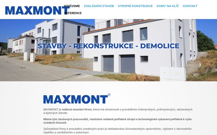 Screenshot of maxmont.cz