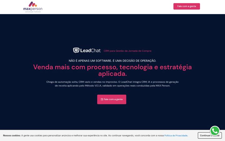 Screenshot of maxperson.com.br
