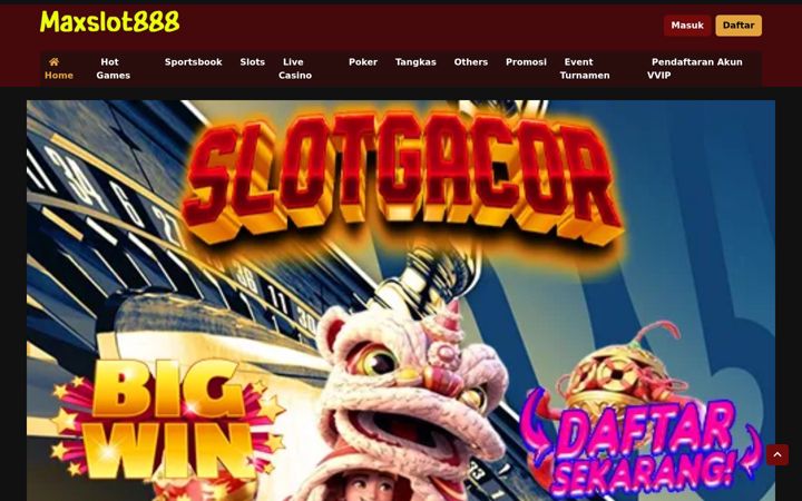 Screenshot of maxslot888.net