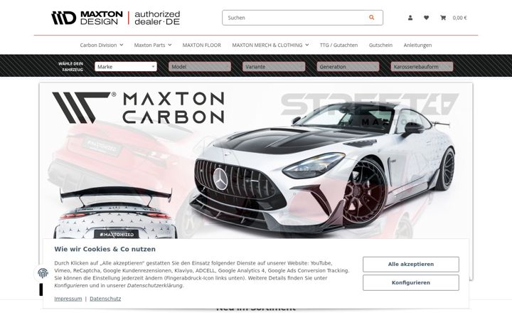 Screenshot of maxtondesign.de