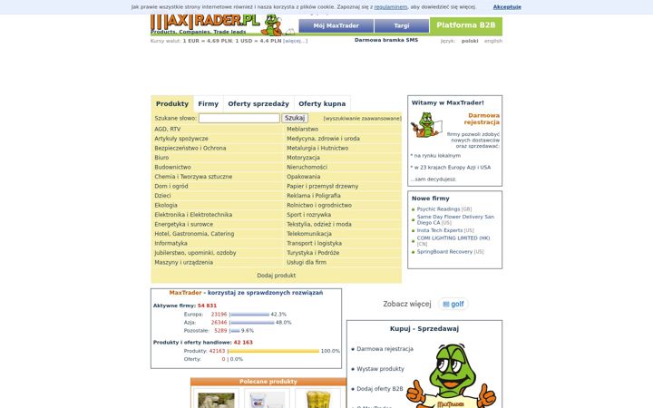Screenshot of maxtrader.pl