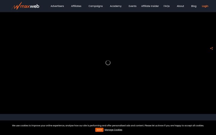 Screenshot of maxweb.com