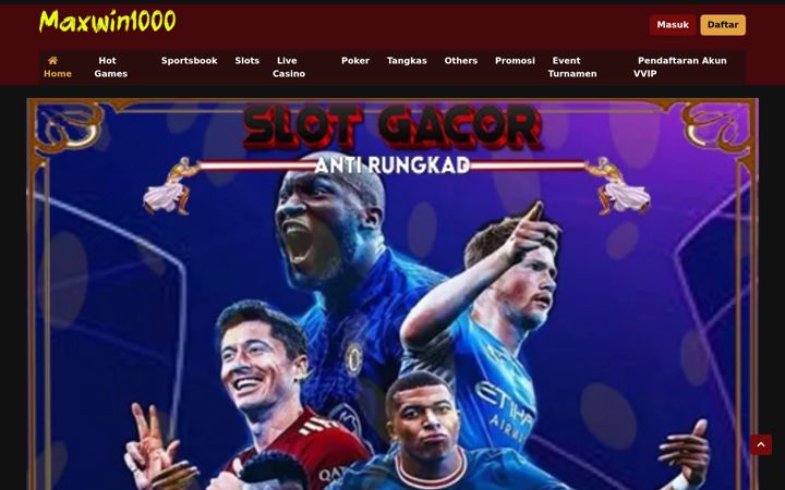 Screenshot of maxwin1000slot.com
