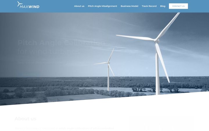 Screenshot ta' maxwindtech.com