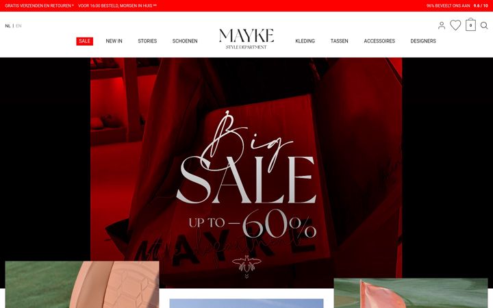 Screenshot of mayke.com