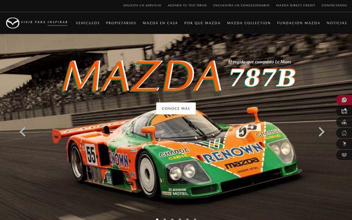 Screenshot of mazda.com.co